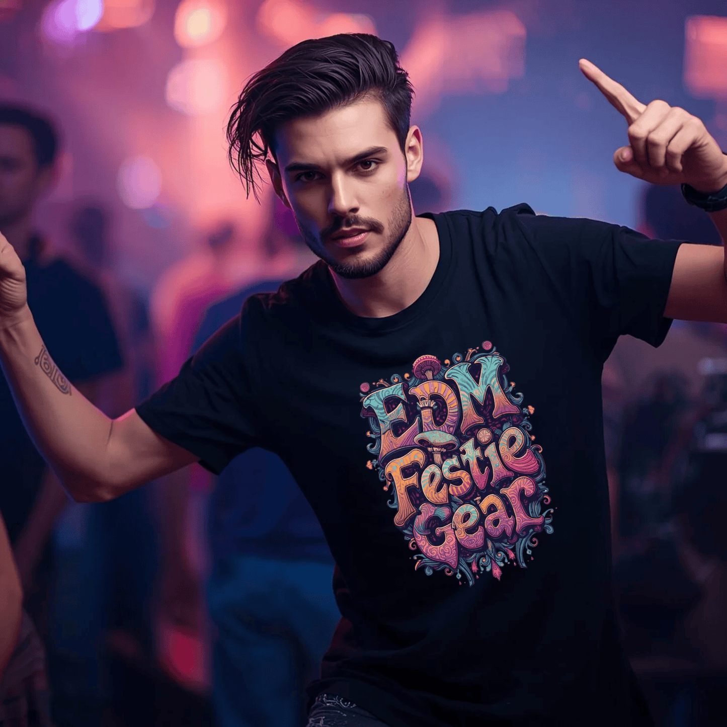 Psychedelic Mushroom Festival T-Shirt from EDM Festie Gear