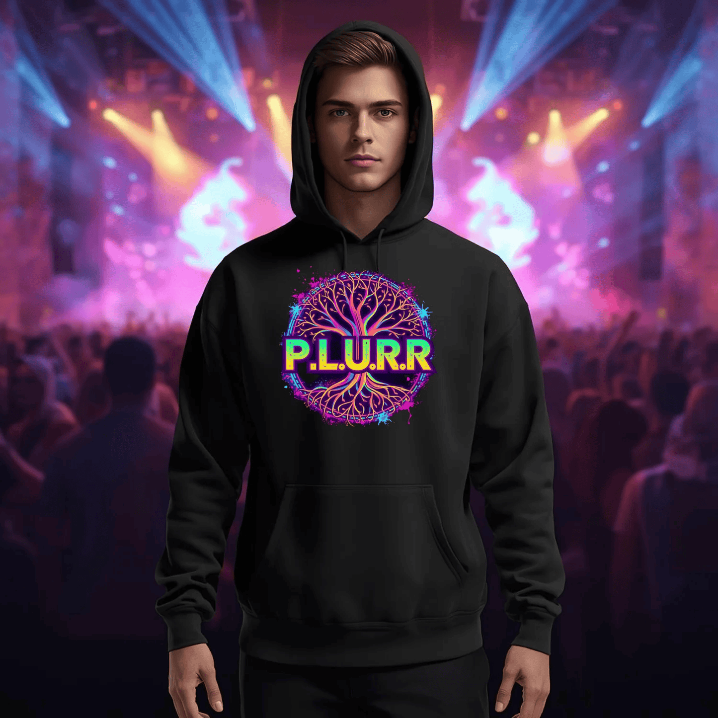 P.L.U.R.R Tree of Life Festival T-Shirt for Ravers
