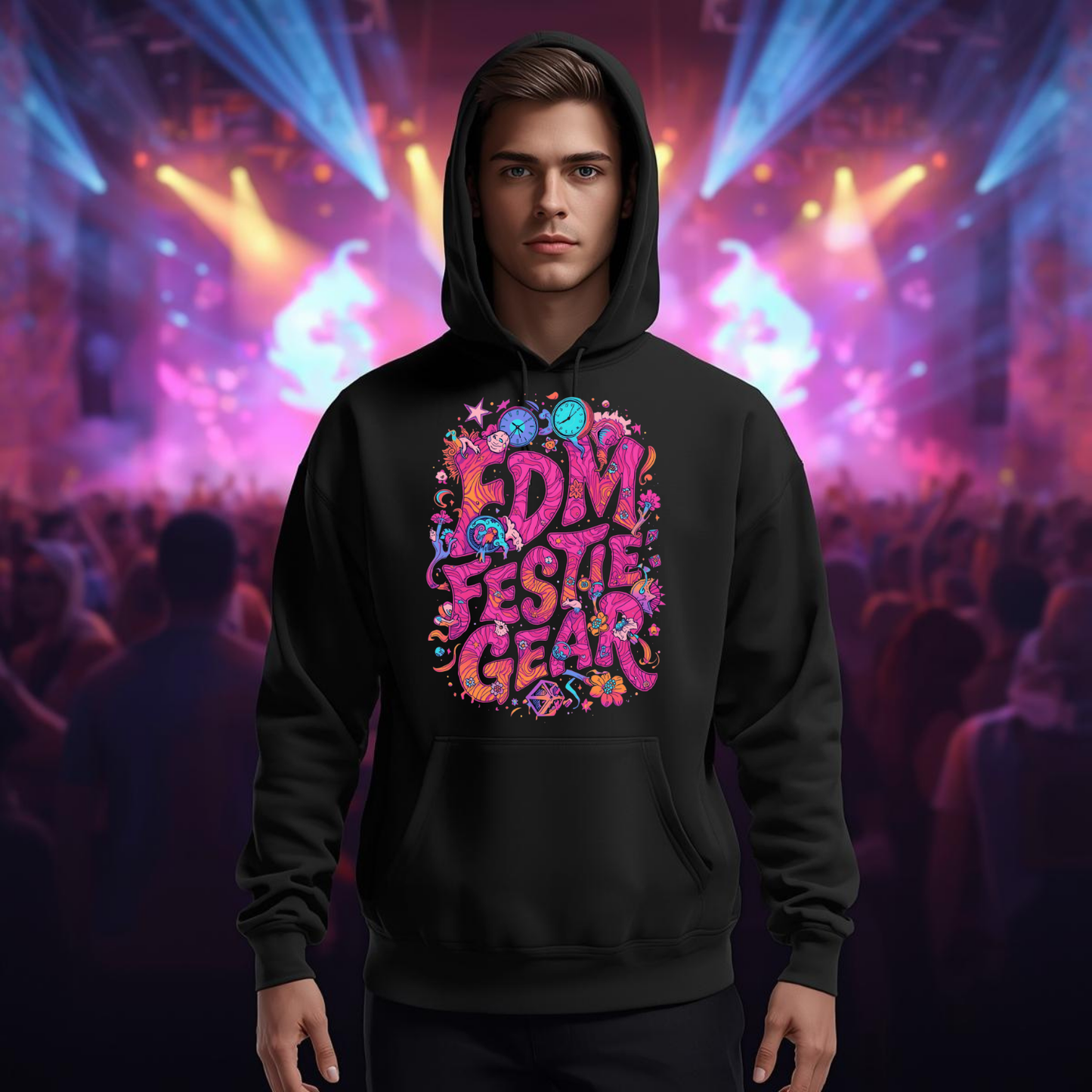 EDM Festie Gear Time of Wonder Festival T-Shirt – Celebrate the Magic of Rave Culture