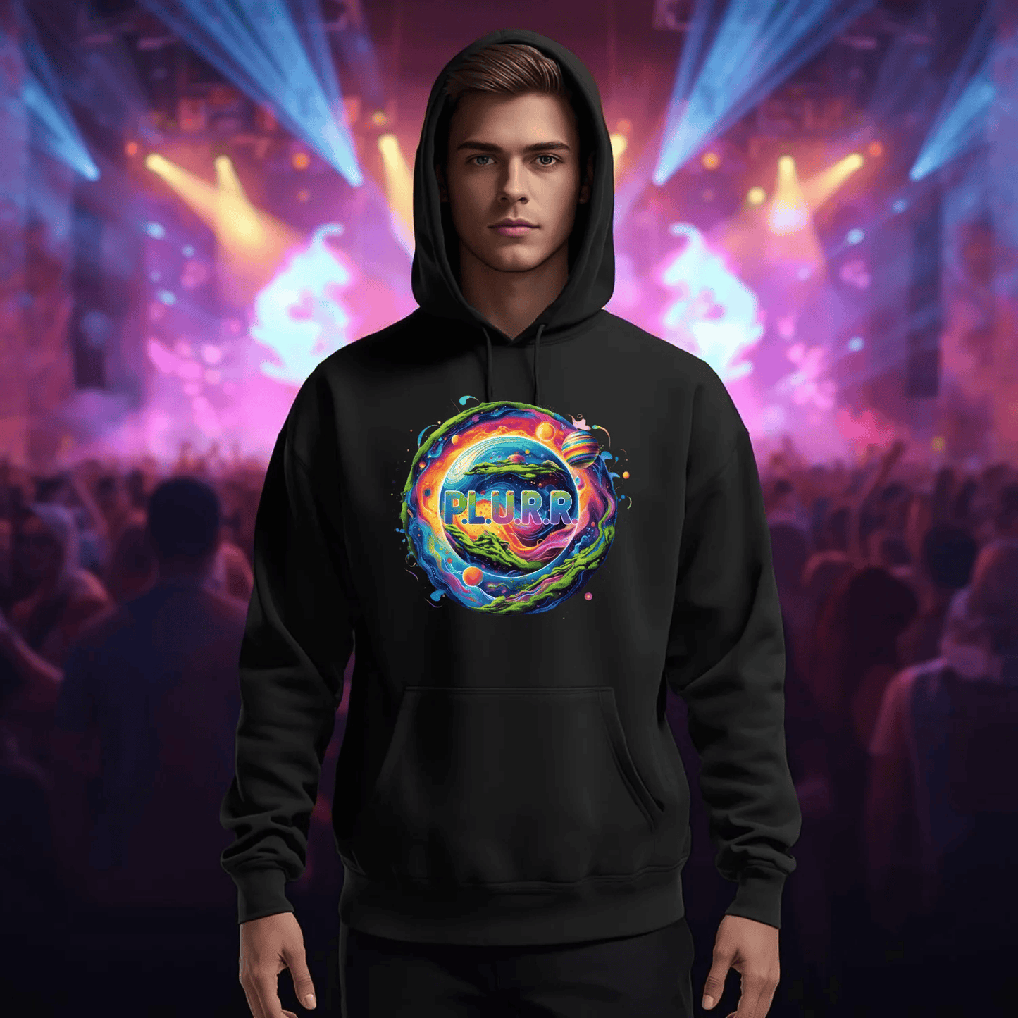 P.L.U.R.R Interstellar Galaxy Festival T-Shirt for Ravers