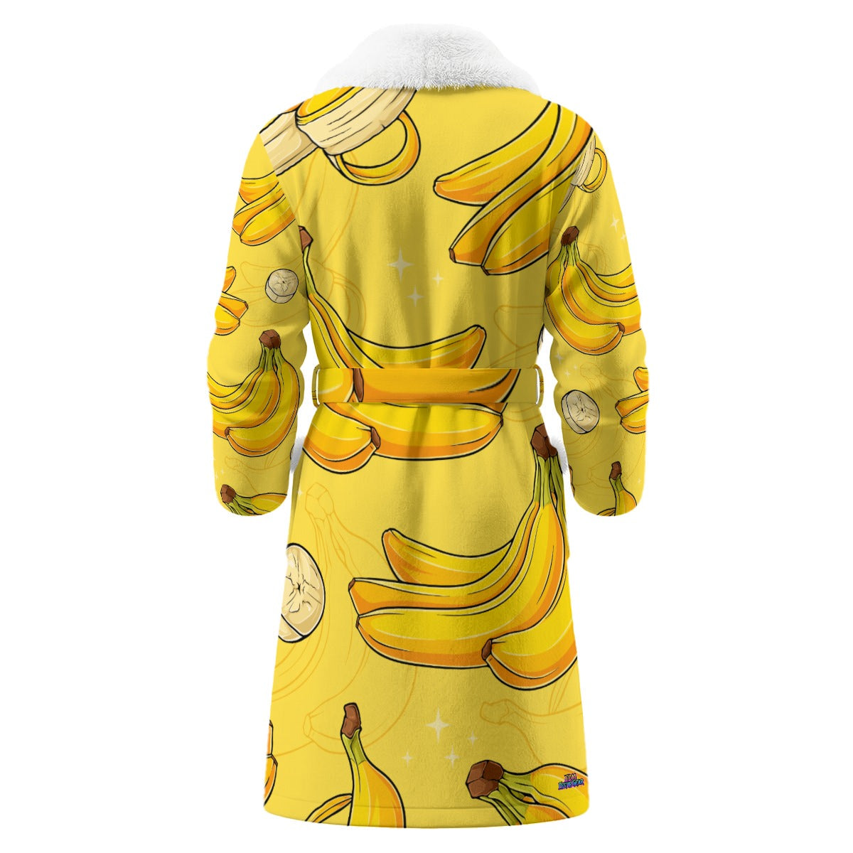 Peel Out Afterparty Men’s Borg Fleece Bathrobe | Banana Rave Robe | Cozy EDM Festival Recovery Wear
