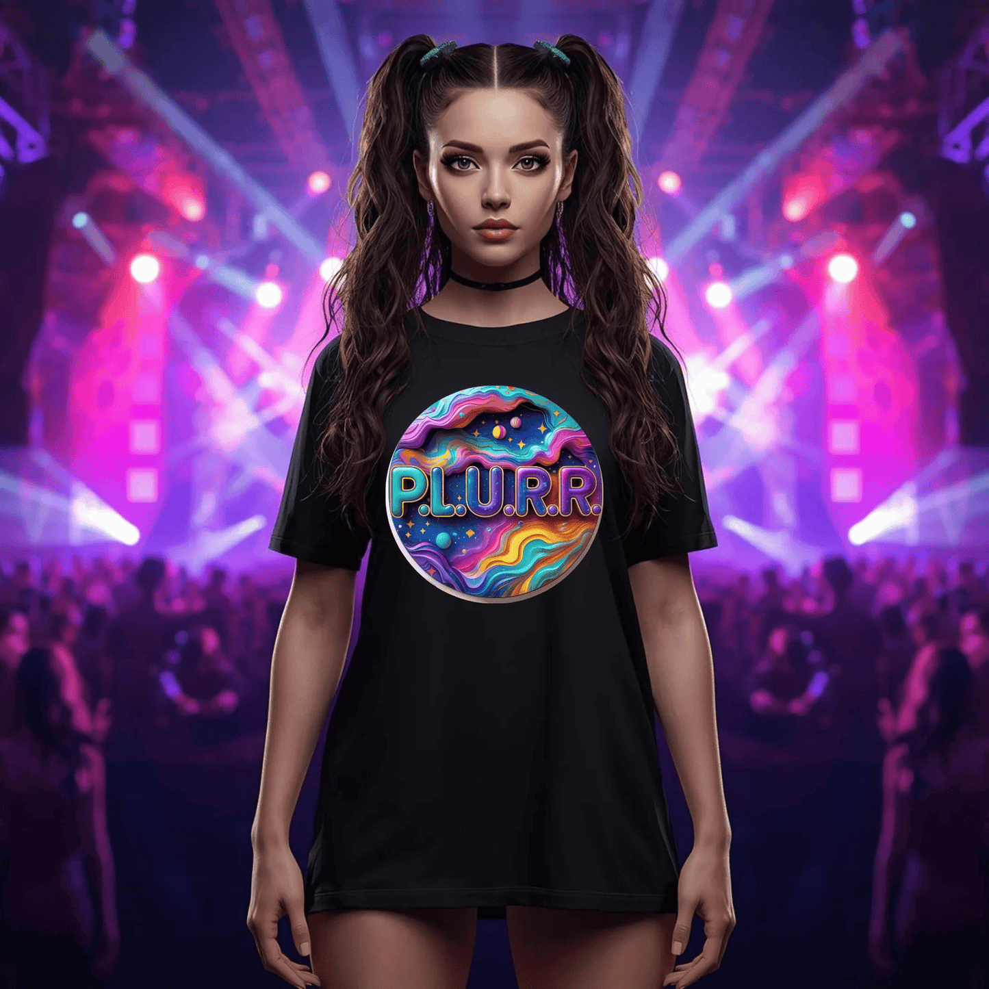 P.L.U.R.R Cosmic Vibes Festival T-Shirt
