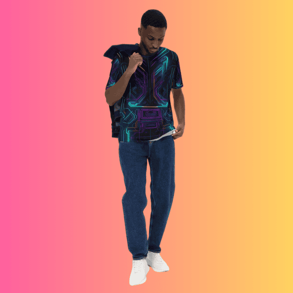 Festival Vibes Men's Playful T-Shirt for Rave Enthusiasts