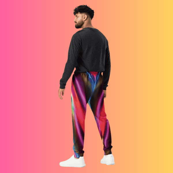 Electric Neon Joggers for Rave Lovers and Festival Enthusiasts