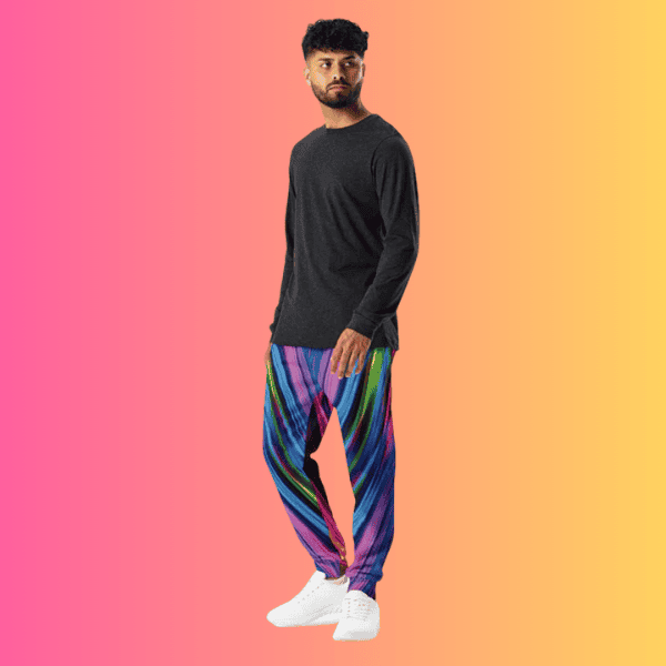 Electric Neon Joggers for Rave Lovers and Festival Goers