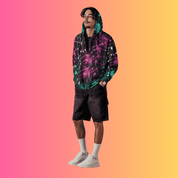 Eco-Friendly Unisex Zip Hoodie - Ideal for Festivals and Everyday Vibes