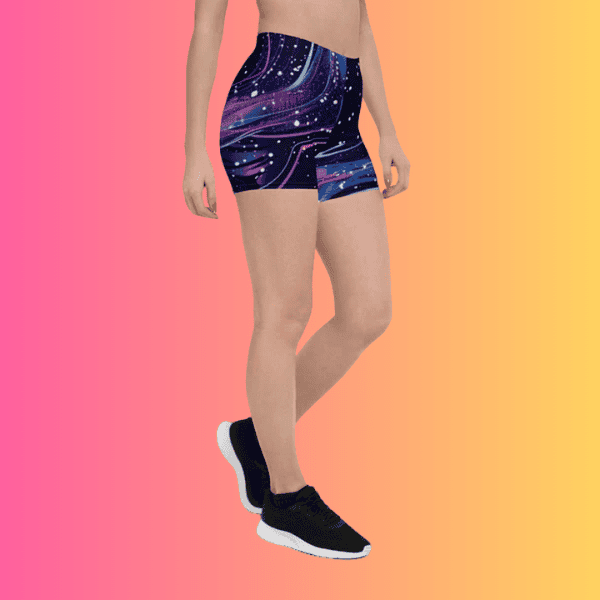 Vibrant Abstract Rave Shorts for EDM Festivals