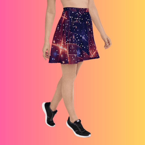Galactic Groove Skater Skirt - Dance into the Festival Spotlight