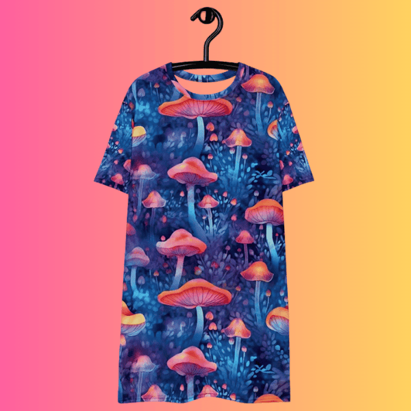 Ultimate Playful Festival T-Shirt Dress for EDM Enthusiasts