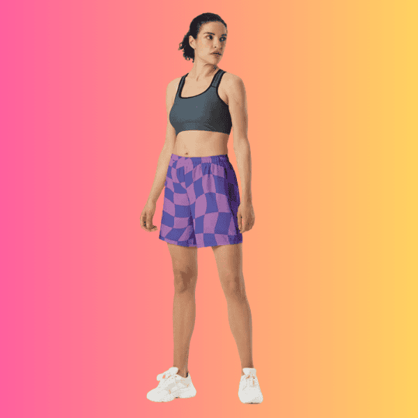Vibrant All-Over Print Unisex Athletic Long Shorts for Festivals and Adventures