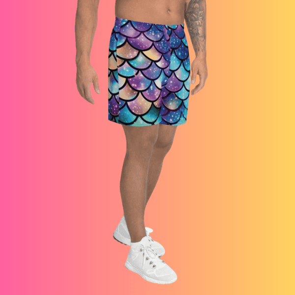 All-Over Print Unisex Athletic Long Shorts for Festivals and Raves