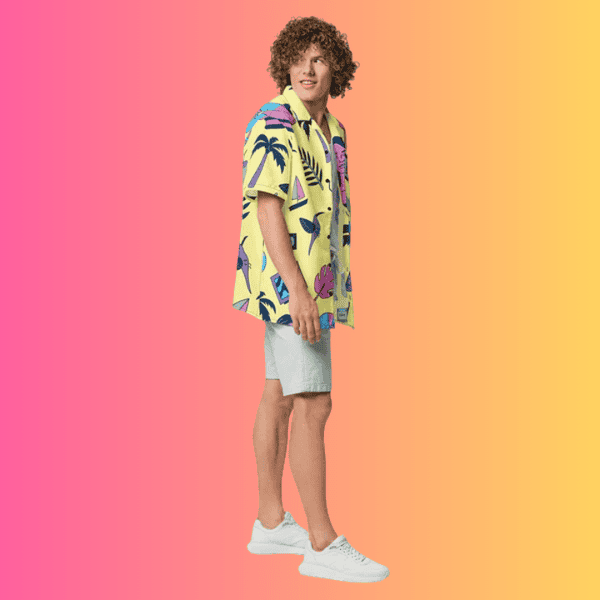 Custom Retro Button Shirt - Ultimate Festival Gear for Raves and EDM Events