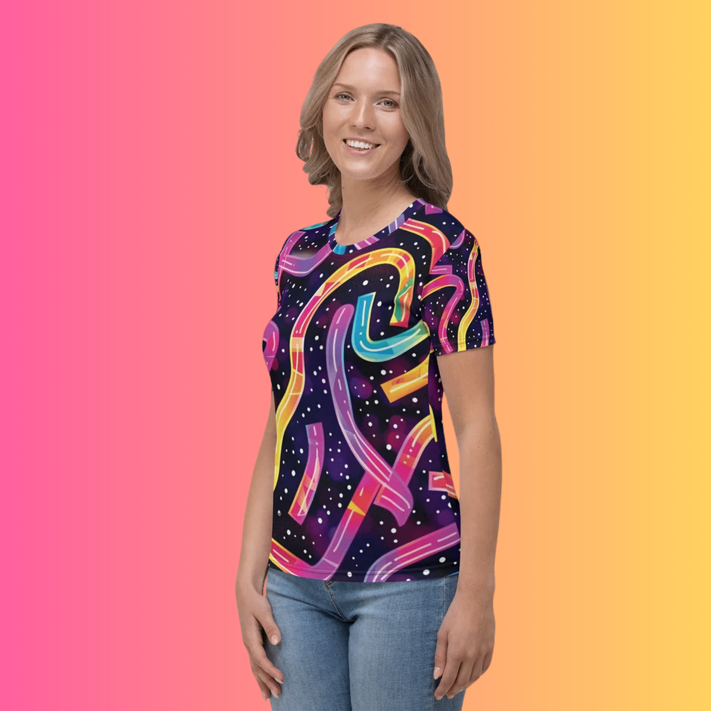 Abstract Festival Women's T-shirt - Rave Ready - EDMFestieGear.com