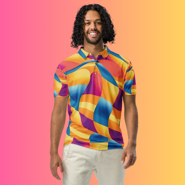 Abstract EDM Polo Shirt - EDMFestieGear.com