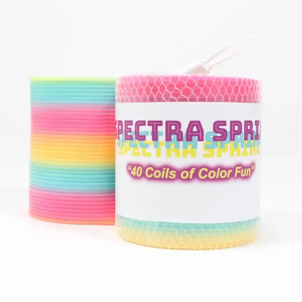 Zeekio Spectra Spring - 3.4" Magic Spring - 40 Ultra Colorful Rings