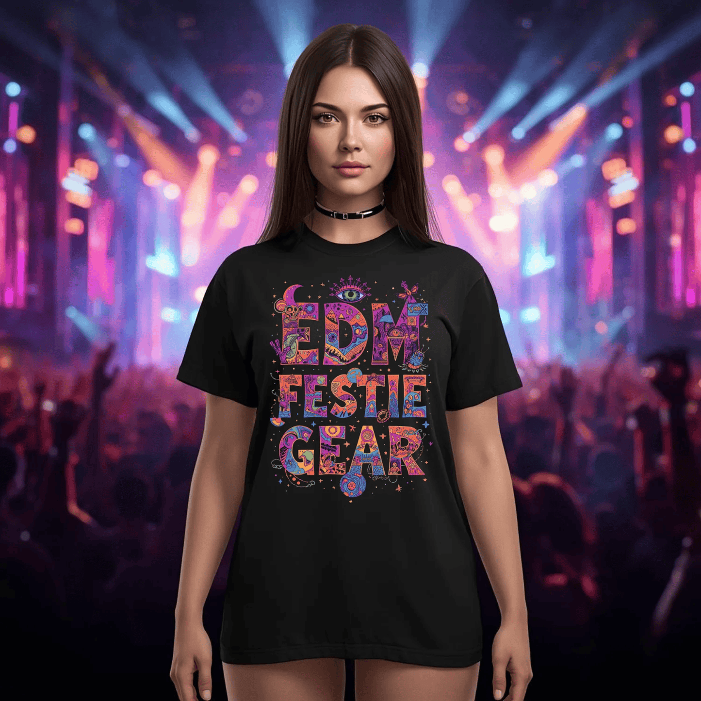 EDM Festie Gear Space and Time Festival T-Shirt for Ravers