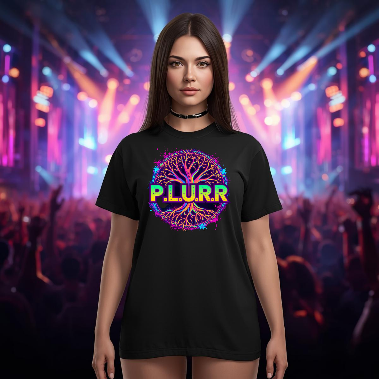 P.L.U.R.R Tree of Life Festival T-Shirt for Ravers