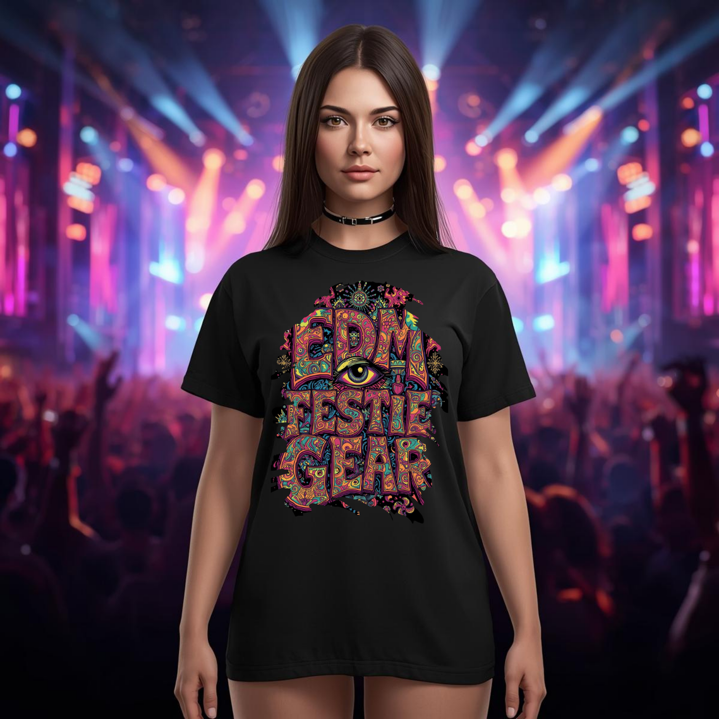 EDM Festie Gear Trippy Eye Festival T-Shirt