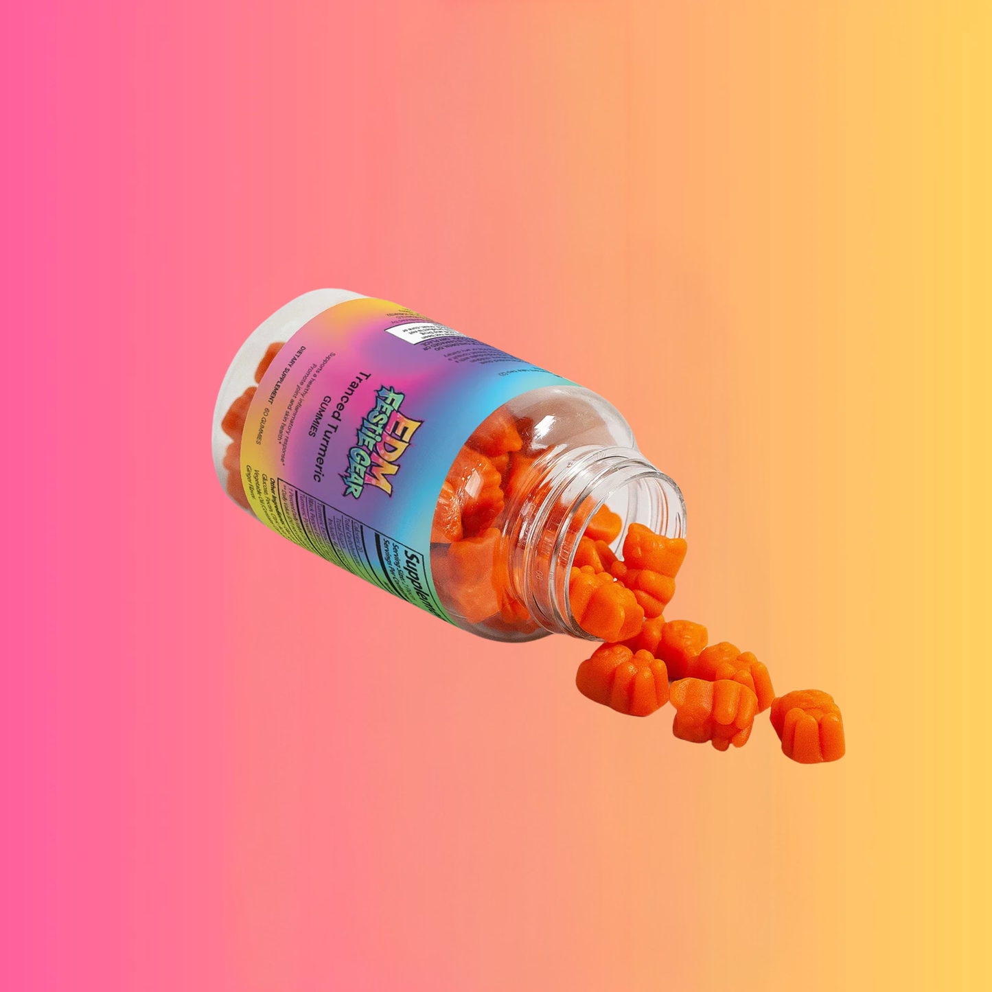 Tranced Turmeric Party Gummies - Ultimate Energy & Recovery Boost for Ravers