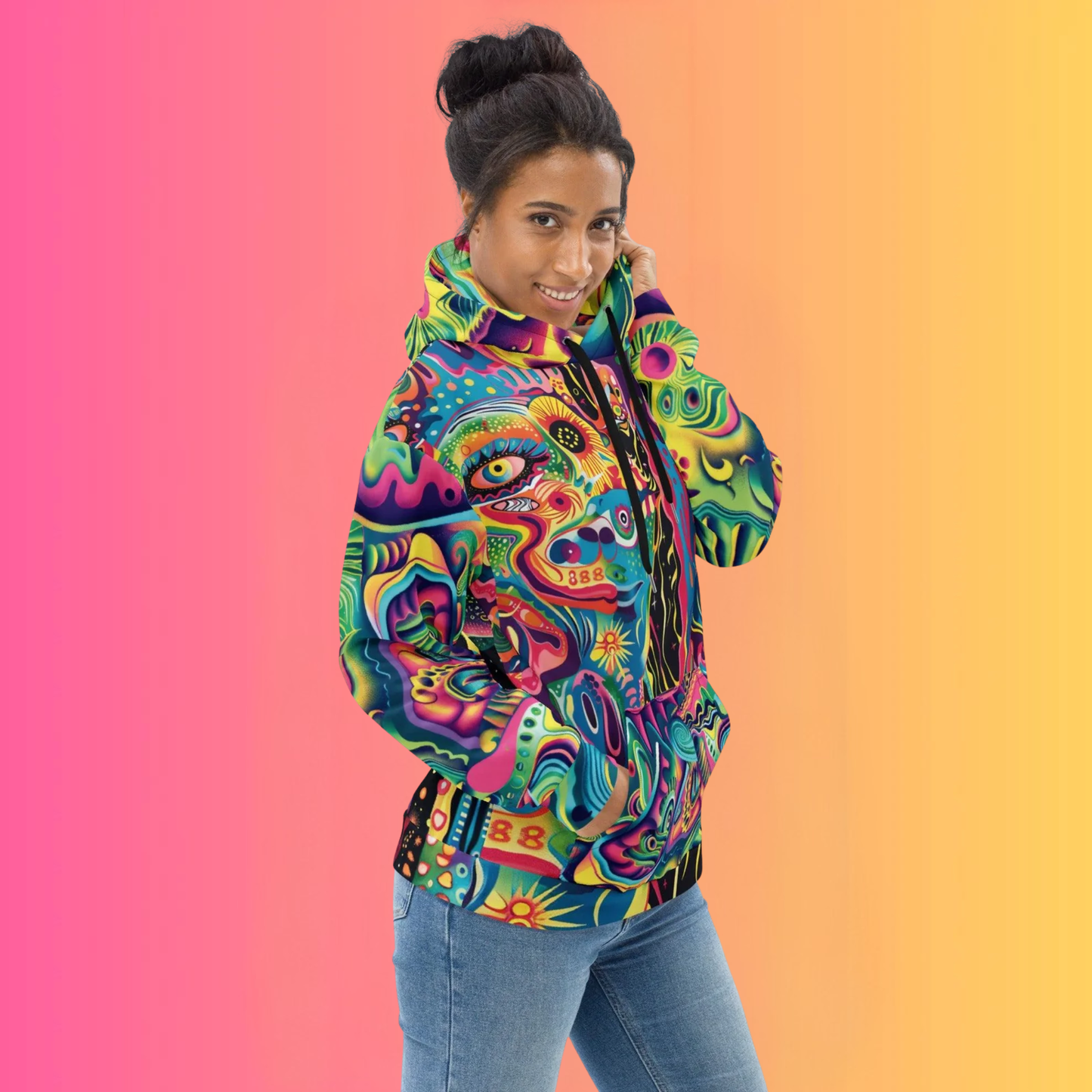Trippy Melting Abstract Unisex Hoodie