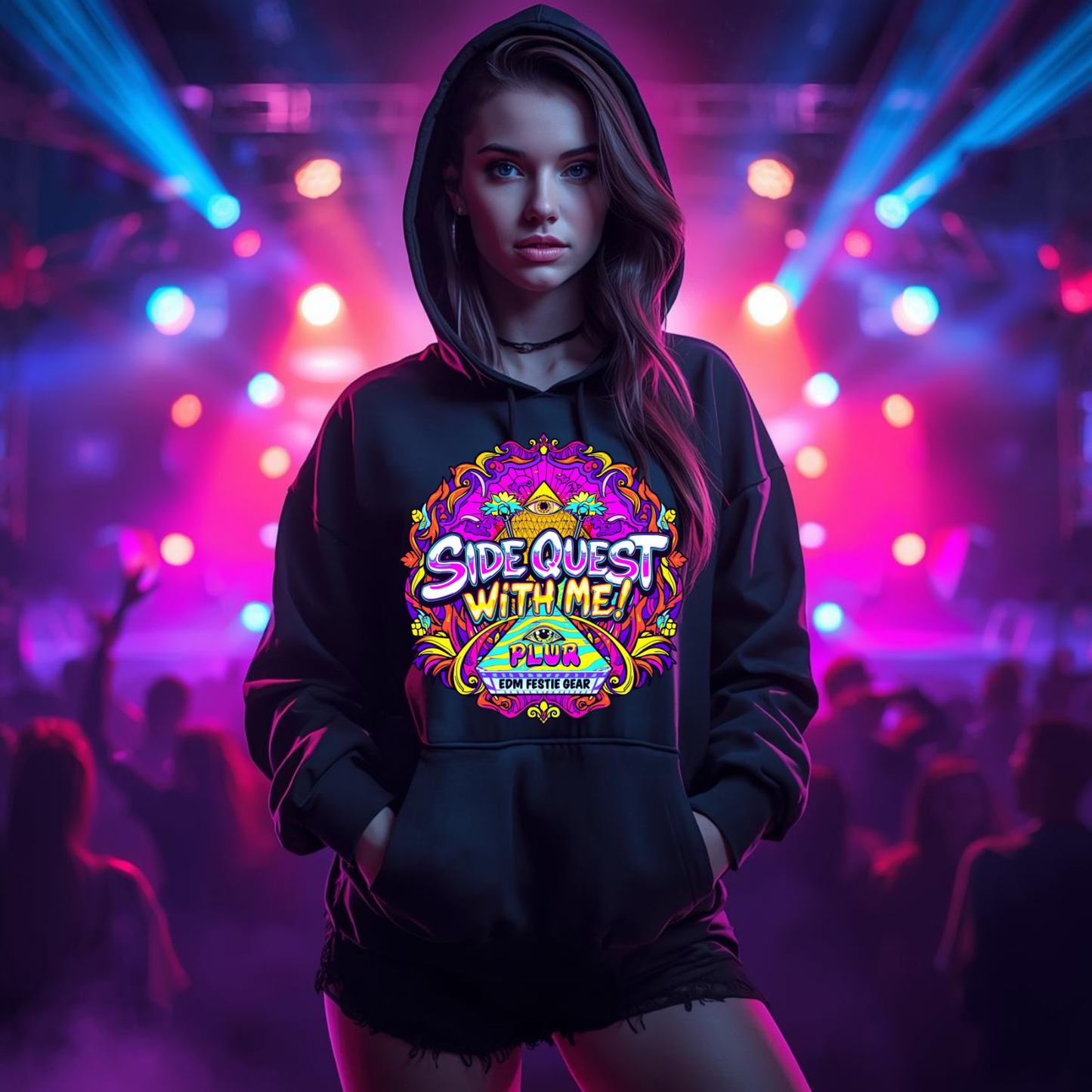 Side Quest With Me All-Seeing Eye Festival T-Shirt