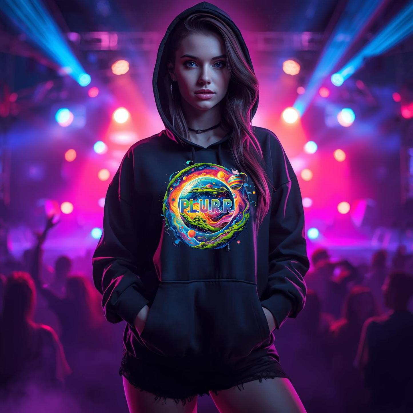 P.L.U.R.R Interstellar Galaxy Festival T-Shirt for Ravers