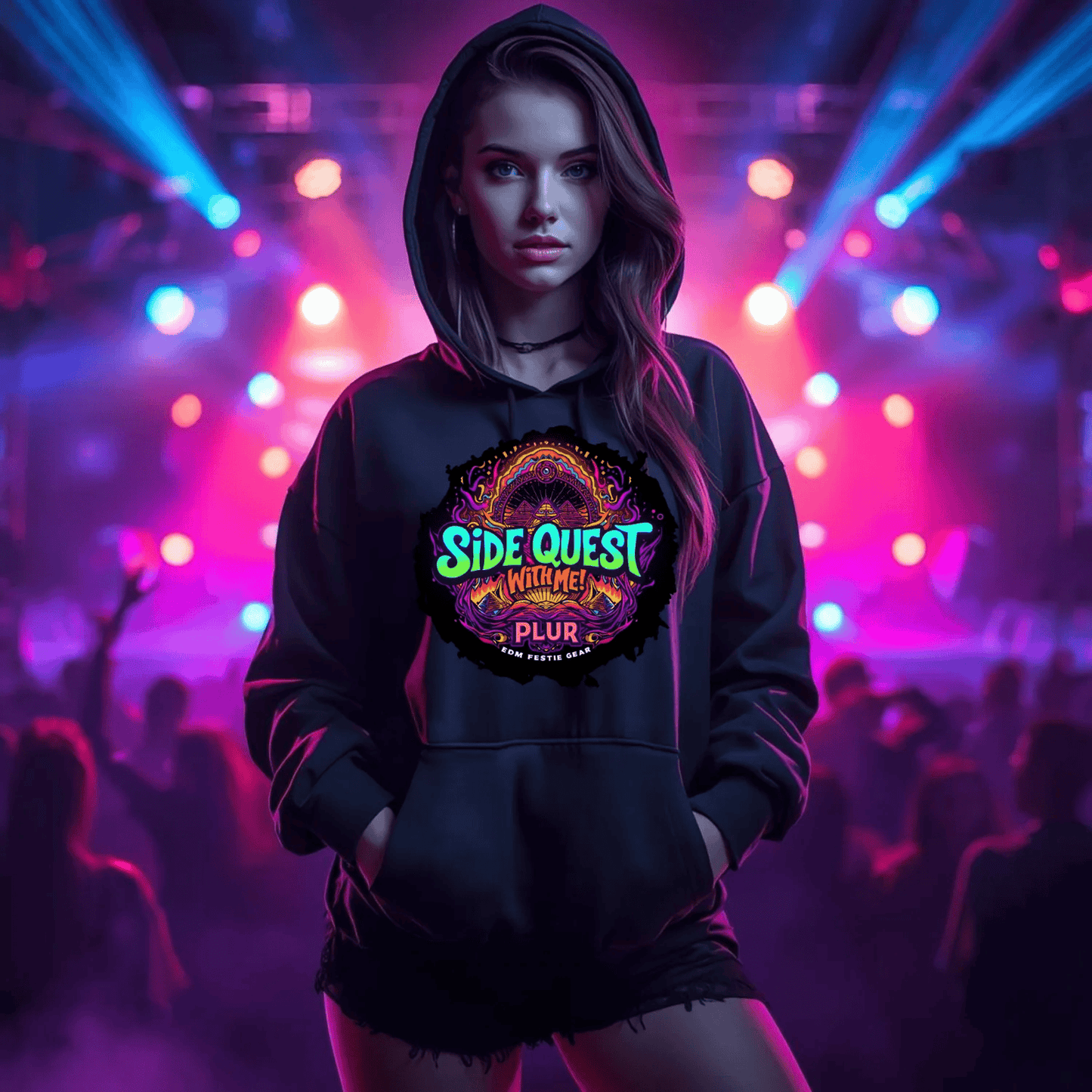 Side Quest with Me All-Seeing Pyramids Festival T-Shirt