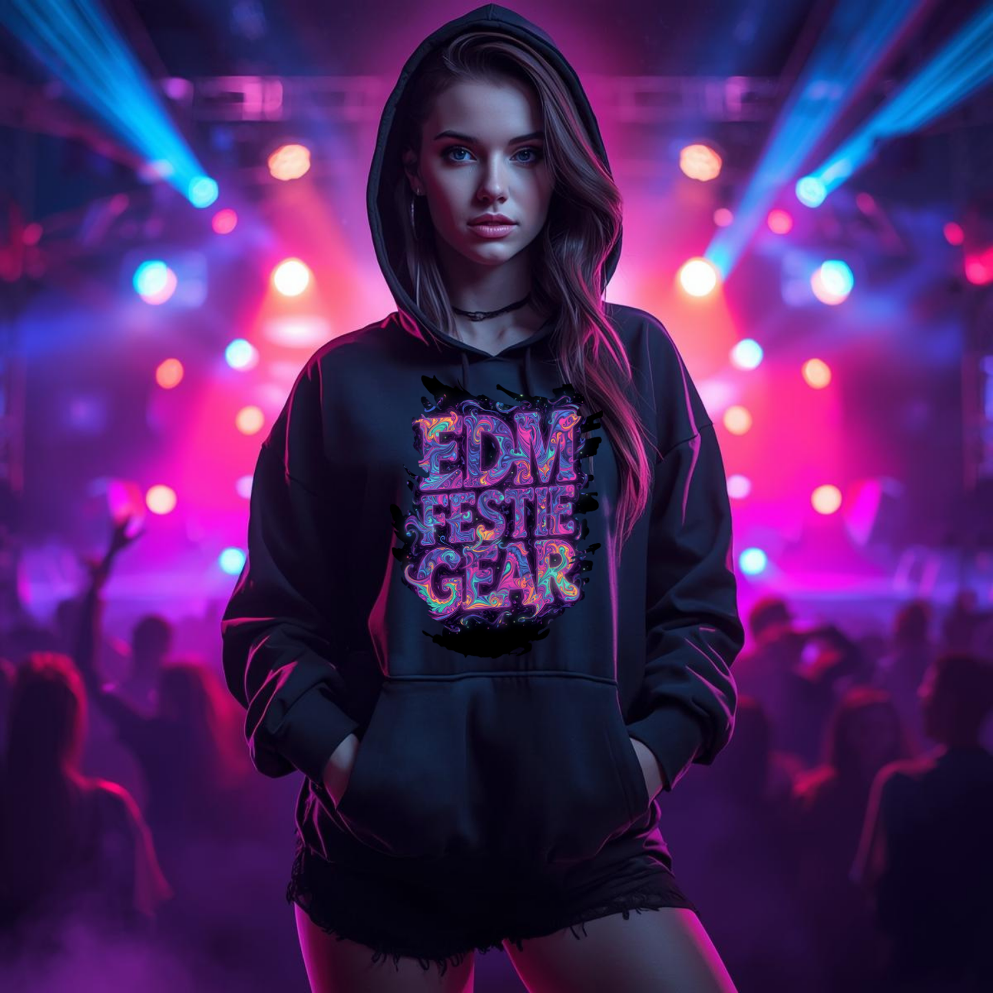 EDM Festival Space Colors T-Shirt for Ravers