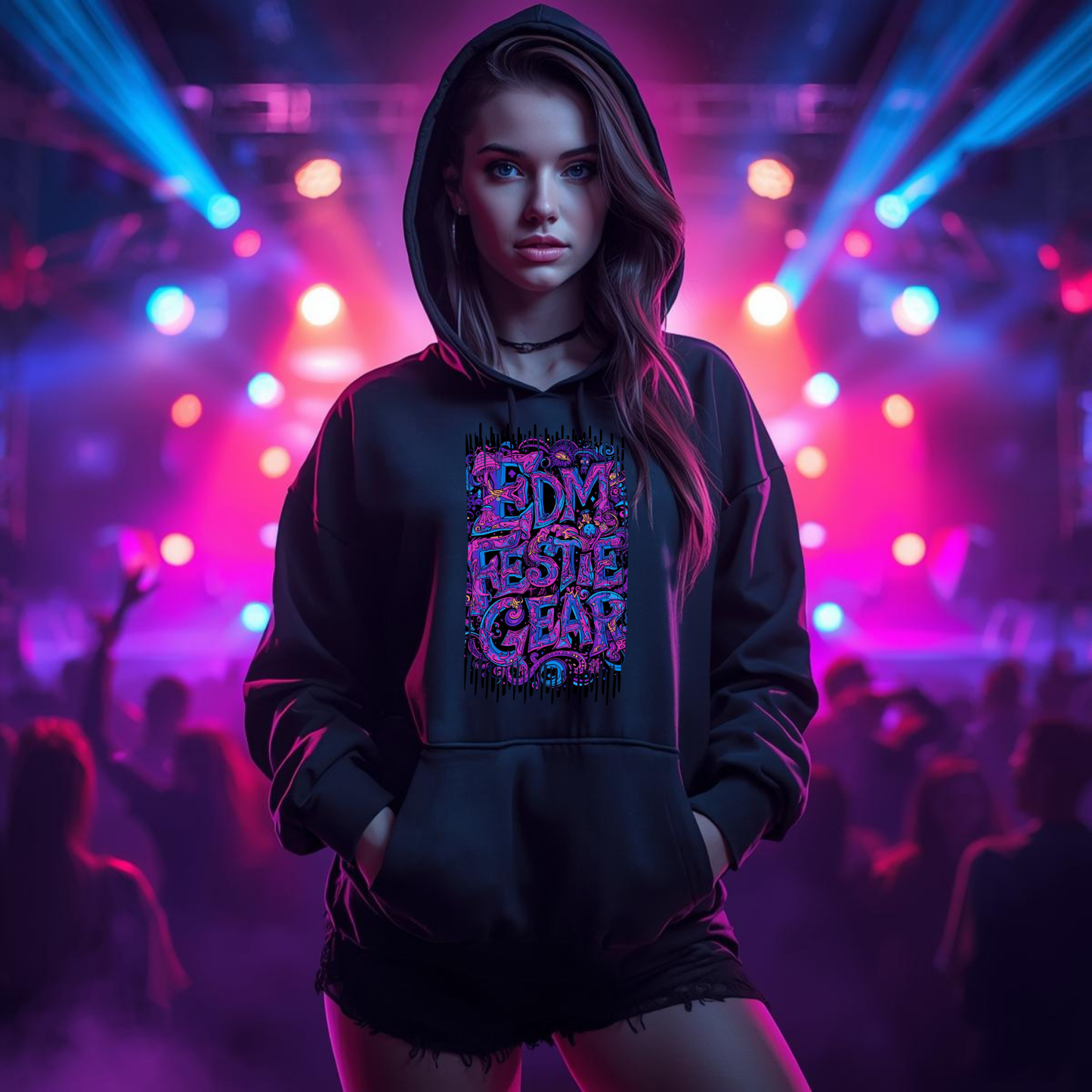 EDM Festie Gear Psychedelic Shroom Land Festival T-Shirt