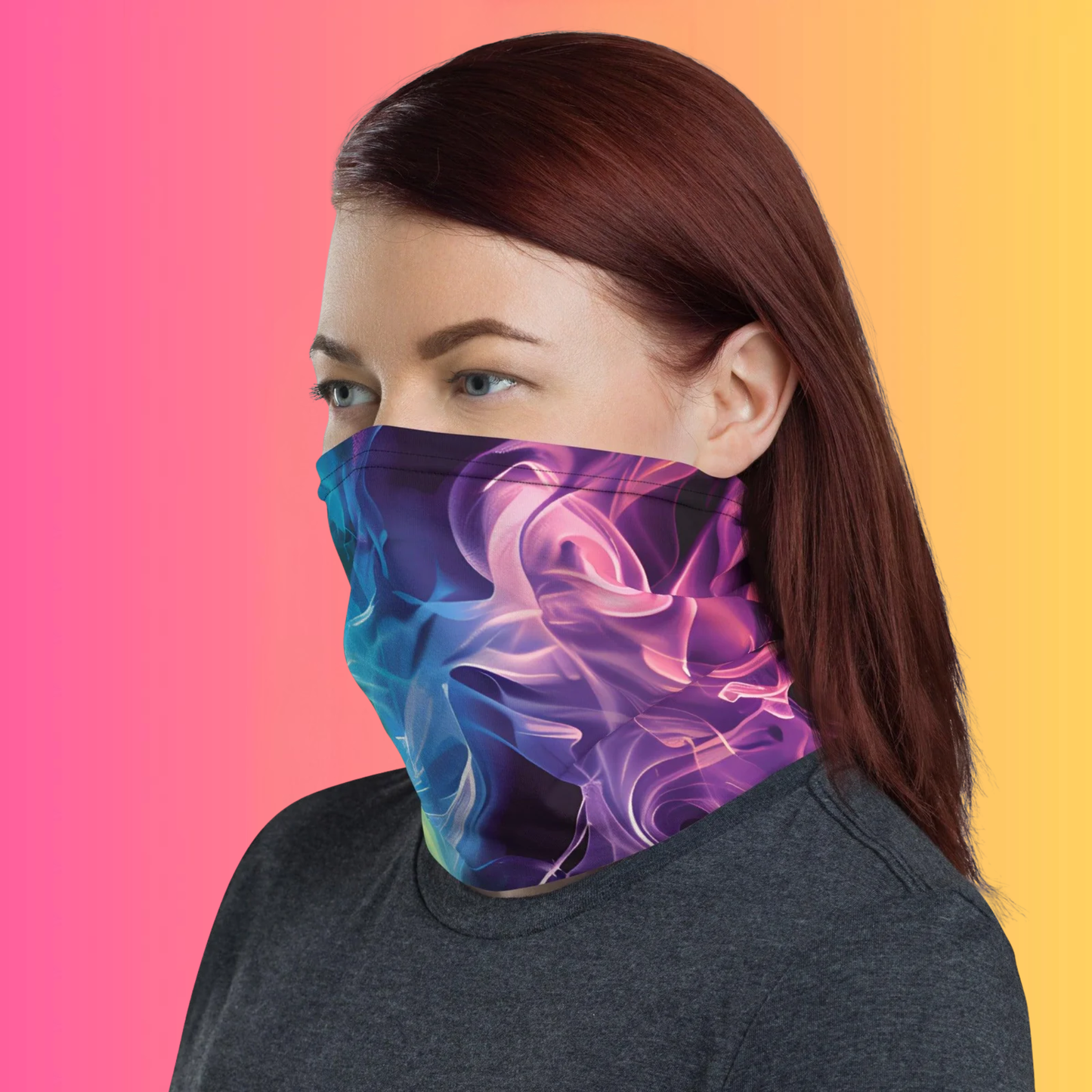Rainbow Smoke Neck Gaiter - Your Festival Essential