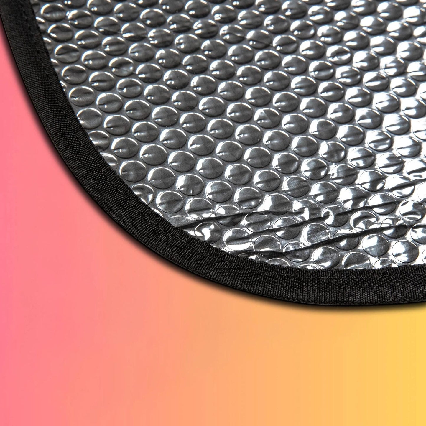 EDM Festie Gear Car Sun Shade — Neon Gradient Auto Windshield Protector