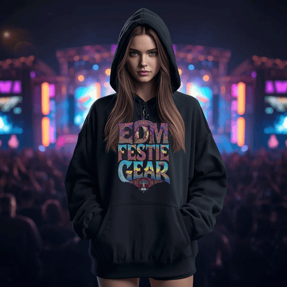 EDM Festie Gear All-Seeing Tree Cosmic Vibes Festival T-Shirt