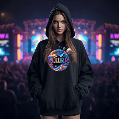 P.L.U.R.R Solar System Festival T-Shirt - Bold Celestial Design for Ravers