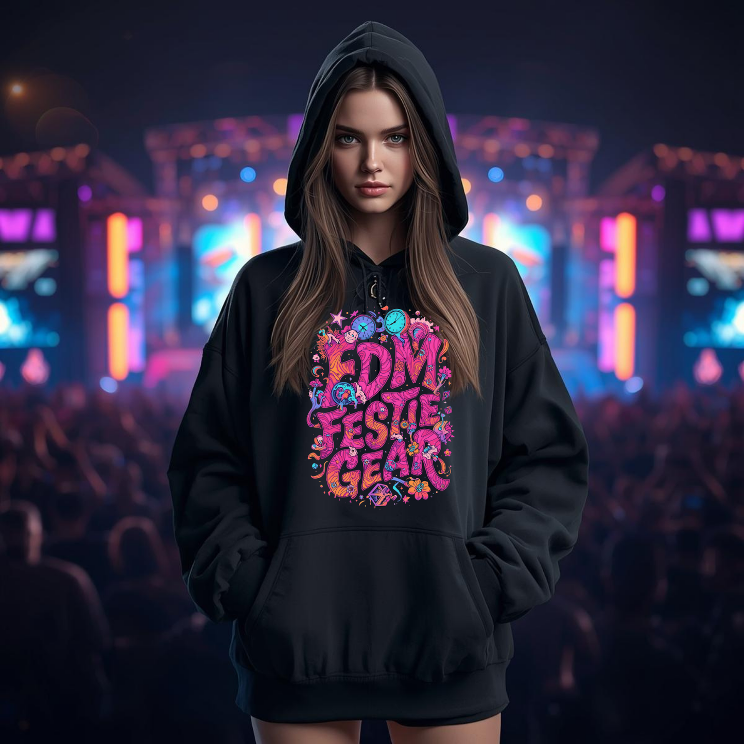 EDM Festie Gear Time of Wonder Festival T-Shirt – Celebrate the Magic of Rave Culture