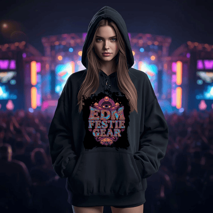 EDM Festie Gear Celestial All-Seeing Eye Festival T-Shirt