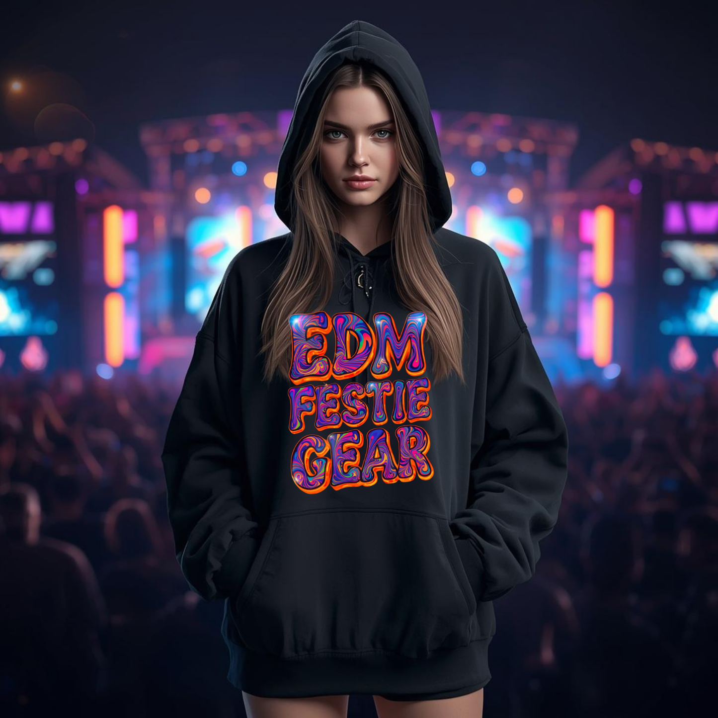 EDM Festie Gear Retro Vibe Festival T-Shirt