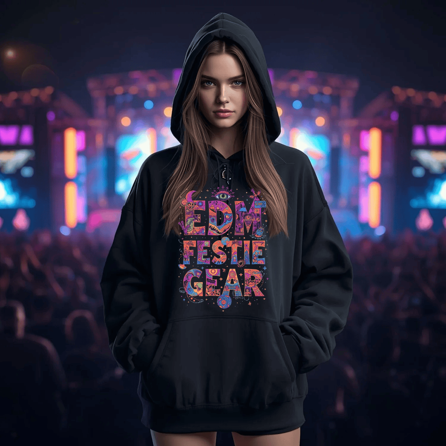 EDM Festie Gear Space and Time Festival T-Shirt for Ravers
