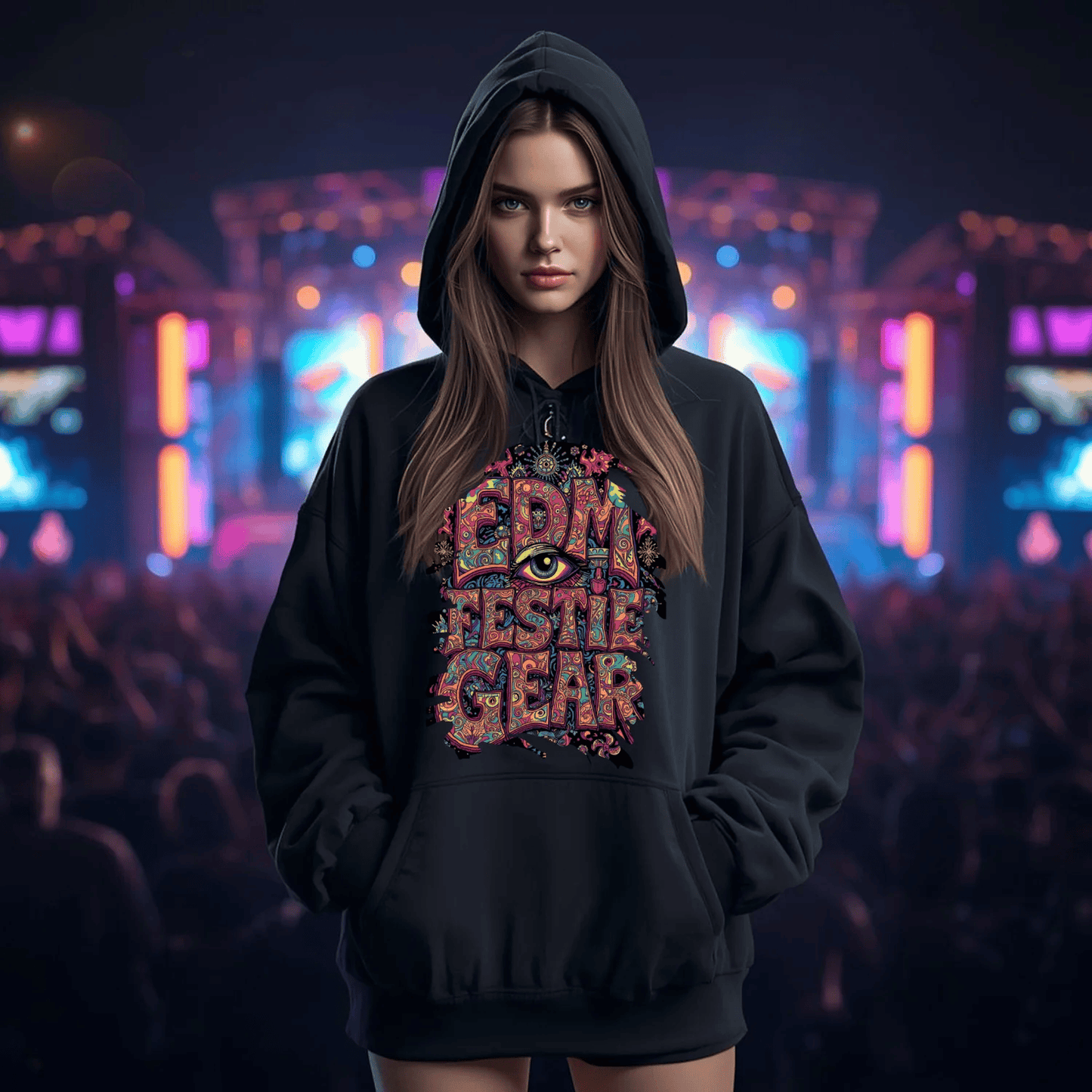 EDM Festie Gear Trippy Eye Festival T-Shirt