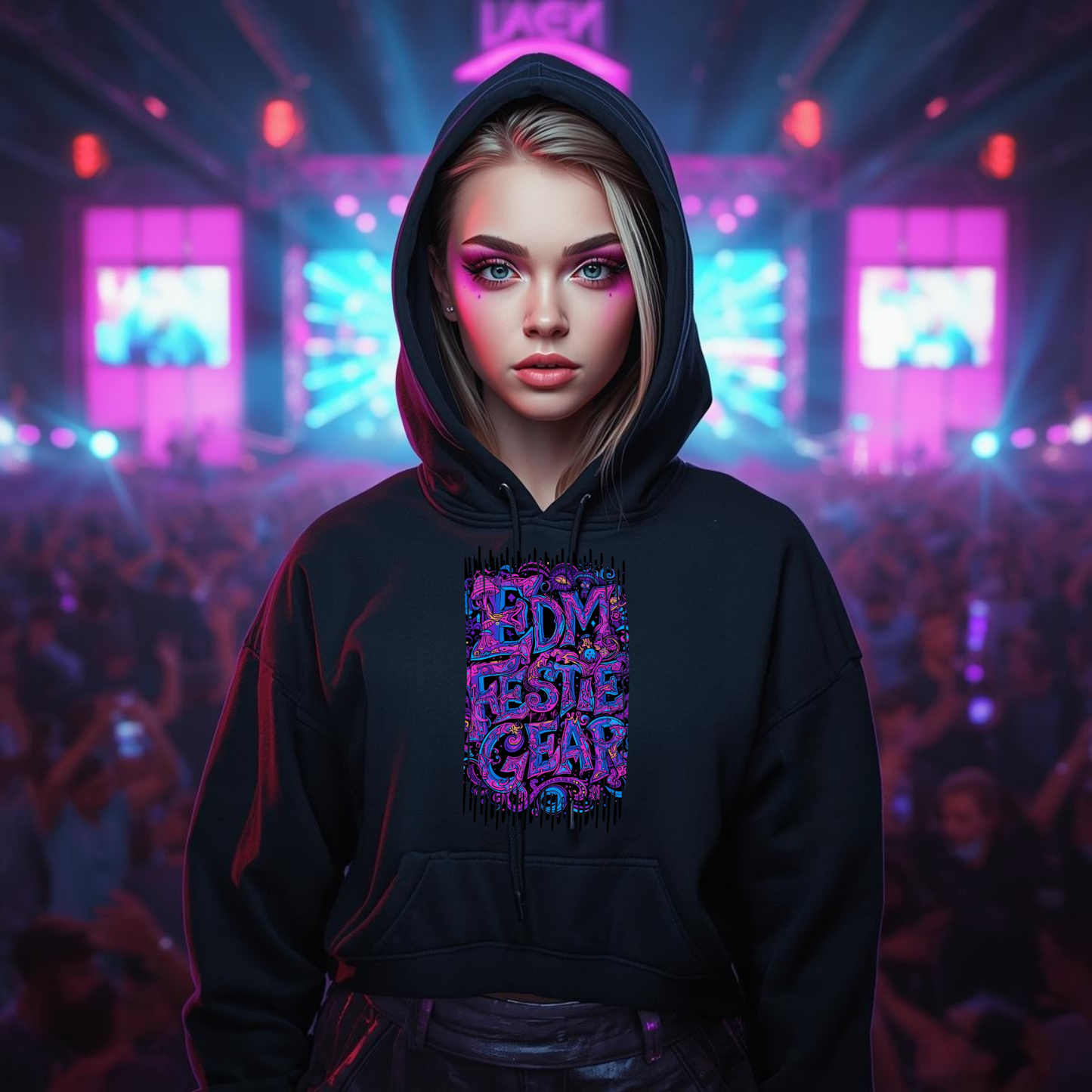 EDM Festie Gear Psychedelic Shroom Land Festival T-Shirt