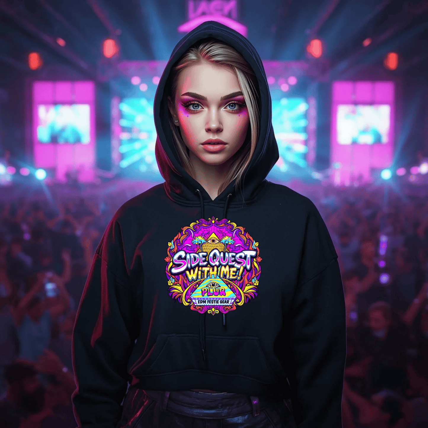 Side Quest With Me All-Seeing Eye Festival T-Shirt