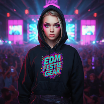 EDM Festie Gear Glitched Festival T-Shirt for Rave Culture
