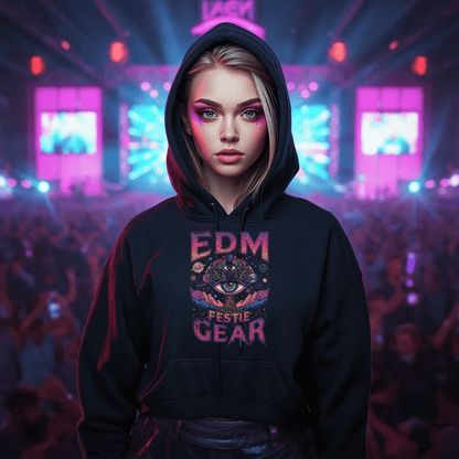 EDM Festival Gear All-Seeing Cosmic Life Tree T-Shirt