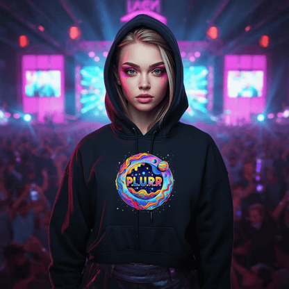 P.L.U.R.R Space Festival T-Shirt – Vibrant and Energetic Rave Apparel