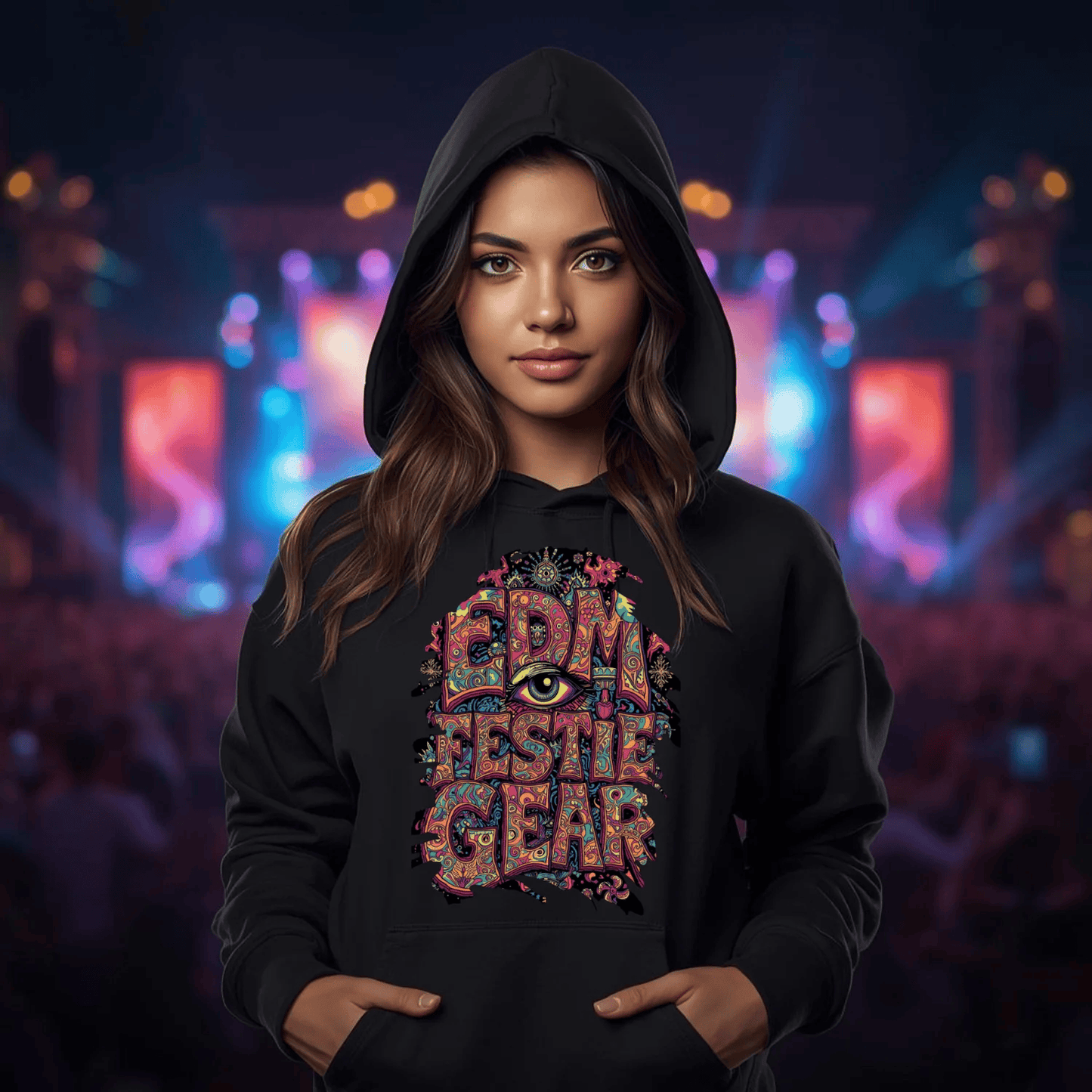 EDM Festie Gear Trippy Eye Festival T-Shirt