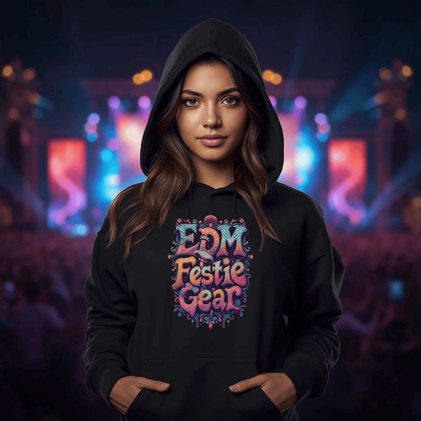 Psychedelic Mushroom Festival T-Shirt from EDM Festie Gear