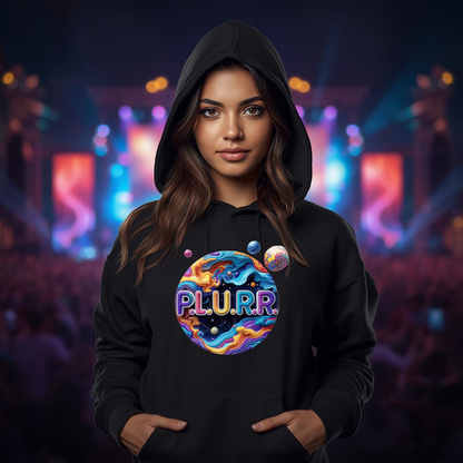 P.L.U.R.R Solar System Festival T-Shirt - Bold Celestial Design for Ravers