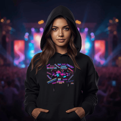 DNB Word Art Festival T-Shirt: Ignite Your Rave Spirit