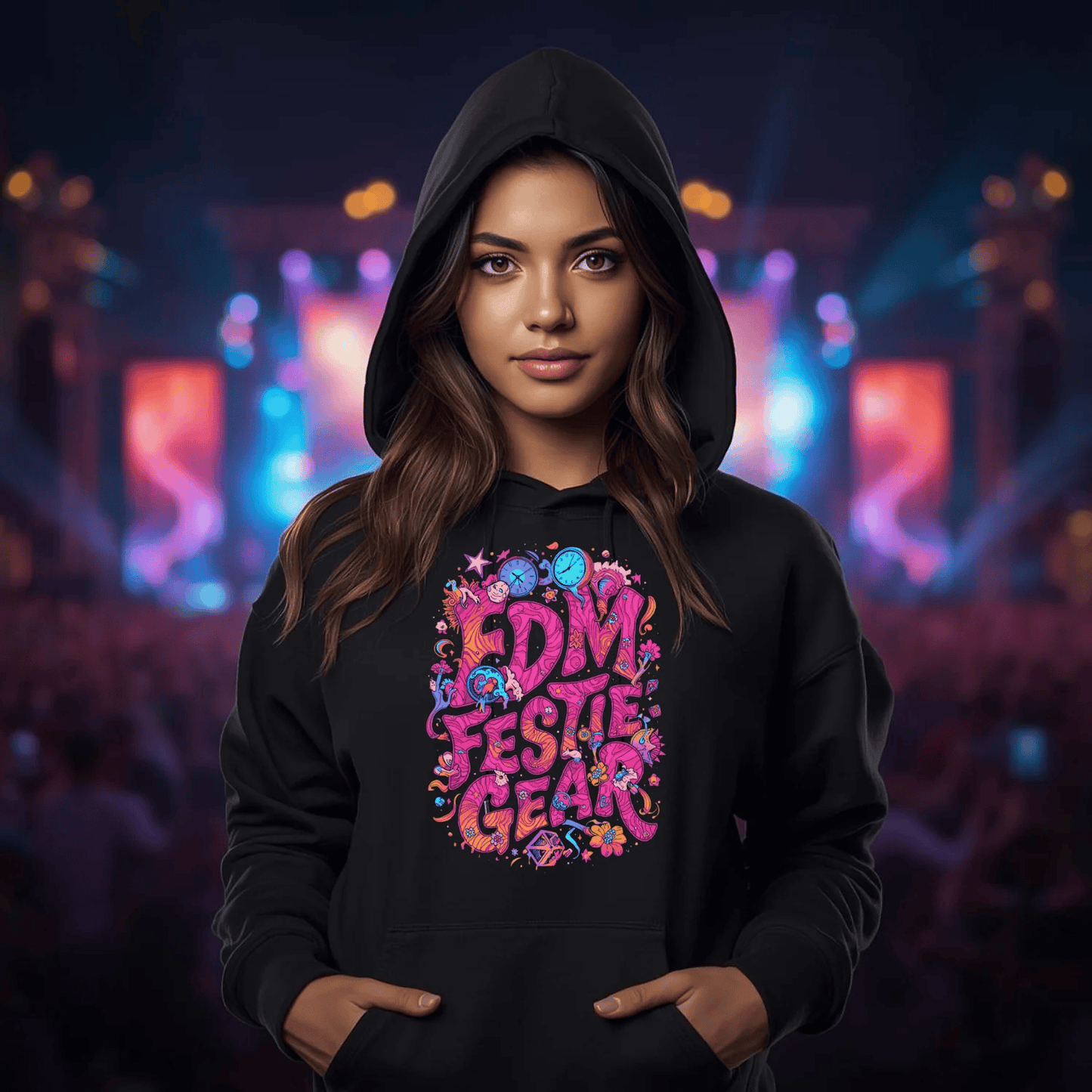 EDM Festie Gear Time of Wonder Festival T-Shirt – Celebrate the Magic of Rave Culture