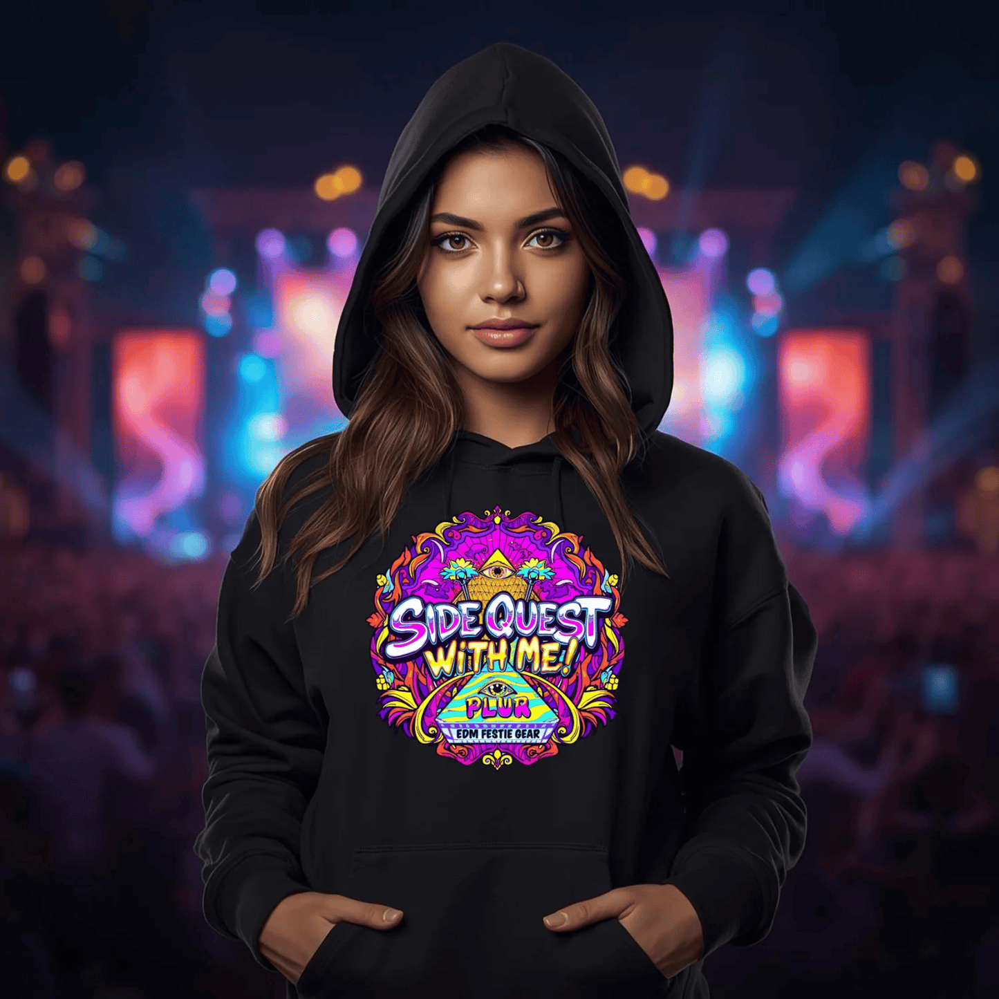 Side Quest With Me All-Seeing Eye Festival T-Shirt