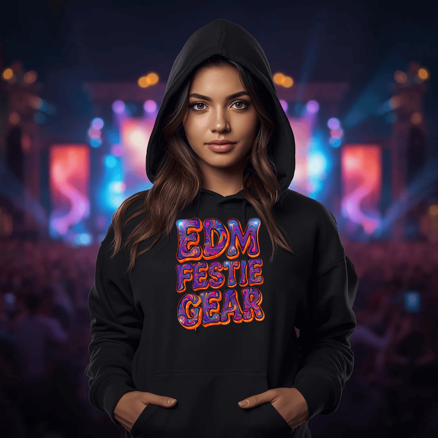 EDM Festie Gear Retro Vibe Festival T-Shirt